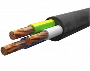 Силовой кабель (КГ 3*1,5) для муфтации саморегулирующей ленты