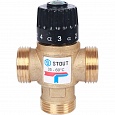 Клапан термостатический смесительный 1" НР бок.вых.35-60°С STOUT /SVM-0120-256025/