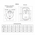 Термекс ЭВН  NOVA  50 V Slim   (2 кВт СУХОЙ ТЭН вертик. круглый Биостеклофарфор)