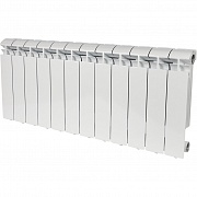 Радиатор алюминиевый  STOUT ALPHA 350 12 секций  бок. подкл (белый RAL 9016)/SRA-2310-035012/