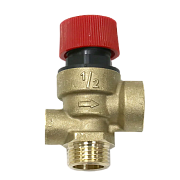 Предохранительный клапан D  1/2" 3bar с отв. д\манометра Caleffi /50083/