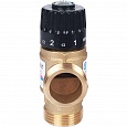 Клапан термостатический смесительный 1" НР бок.вых.35-60°С STOUT /SVM-0120-256025/