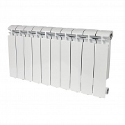 Радиатор алюминиевый  STOUT ALPHA 350 10 секций  бок. подкл (белый RAL 9016)/SRA-2310-035010/